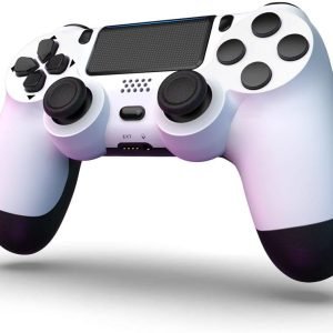 Wireless Game Controller Dual Vibration Joystick Controller for PS4/ Slim/Pro (Crystal Red)